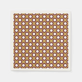 Serviette En Papier Points tournés, caramel, crème et chocolat (Devant)