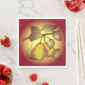 Serviette En Papier Poires Sur Un Arbre (En situation)