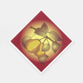Serviette En Papier Poires Sur Un Arbre (Coin)