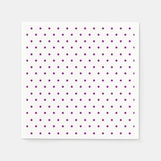 Serviette En Papier Pois (Devant)