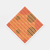 Serviette En Papier Pois Abstraits de couleur orange (foncé) g9 (Coin)
