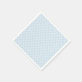 Serviette En Papier Pois Bébé Bleu (Coin)