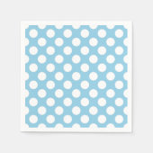 Serviette En Papier Pois Bleus, Motif Pointe Polka, Points, Pointe (Devant)