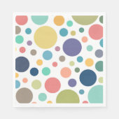Serviette En Papier Pois colorés (Devant)