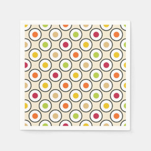 Serviette En Papier Pois de Sushi Maki