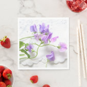 Serviette En Papier Pois doux (En situation)