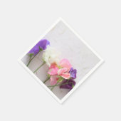 Serviette En Papier Pois doux frais (Coin)