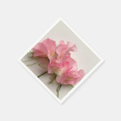 Serviette En Papier Pois doux roses gros (Coin)