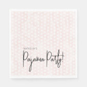 Serviette En Papier Pois du Pajama Soft Pink (Devant)