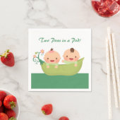 Serviette En Papier Pois mignons dans un Baby shower de Pod Twin Fourn (En situation)