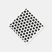 Serviette En Papier Pois noir (Coin)