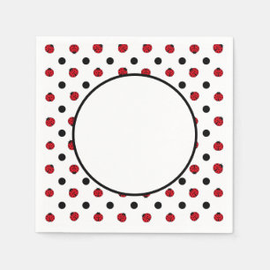 Serviette En Papier Pois rétro de Ladybugs