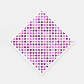 Serviette En Papier Pois roses et violets (Coin)