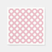 Serviette En Papier Pois roses, Motif Pointe Polka, Points, Pointe (Devant)