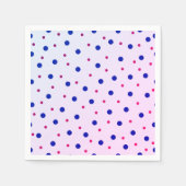 Serviette En Papier Pois rouges et bleus (Devant)