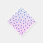 Serviette En Papier Pois rouges et bleus (Coin)