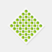 Serviette En Papier Pois verts. (Coin)