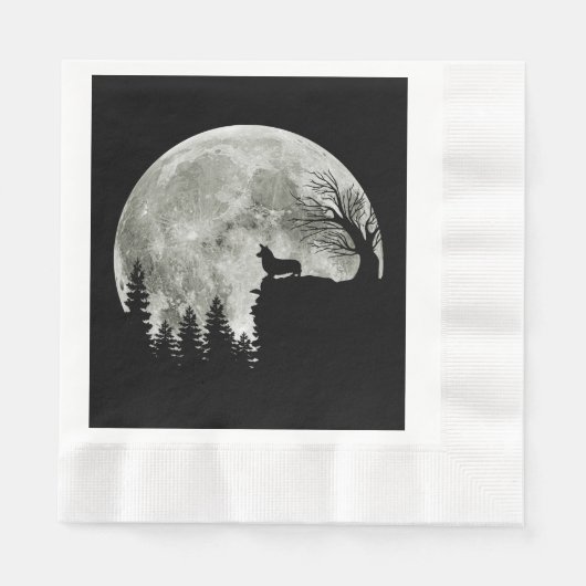 Serviette En Papier Poison de Corgi (Devant)