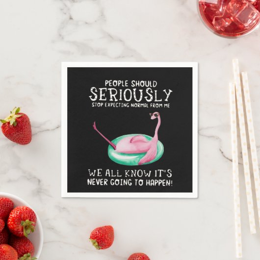 Serviette En Papier Poison de Flamingo | People Should Seriously Flami (En situation)
