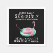Serviette En Papier Poison de Flamingo | People Should Seriously Flami (Devant)