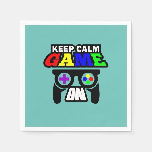 Serviette En Papier Poison Keep Calm Game (Devant)