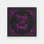 Serviette En Papier Poison Purple Trick ou traitement (Devant)