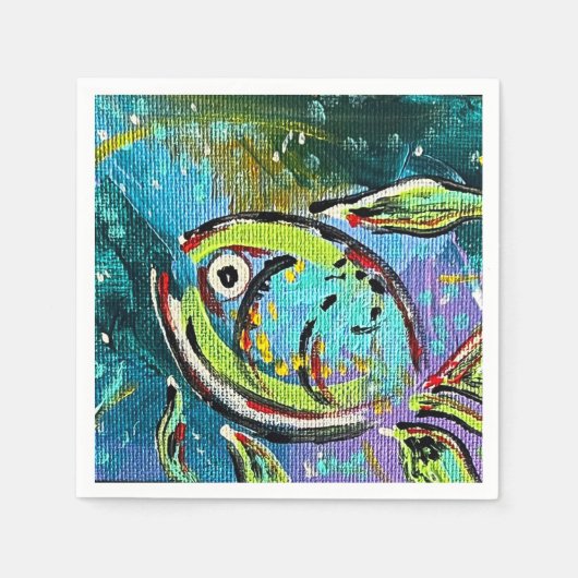 Serviette En Papier Poisson (Devant)