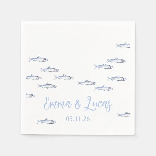 Serviette En Papier poisson (Devant)