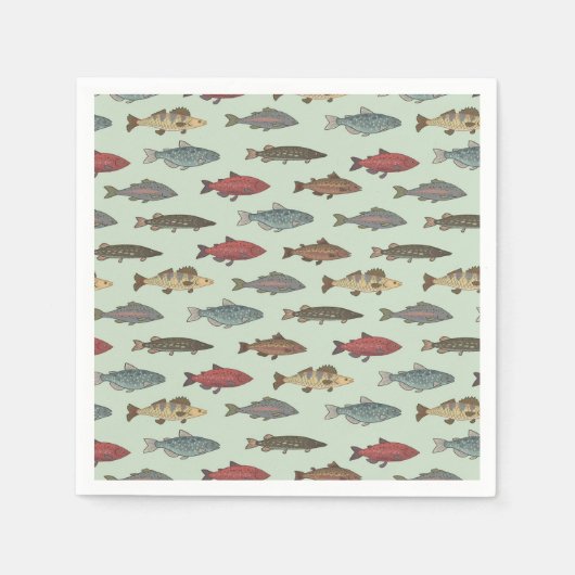 Serviette En Papier Poisson (Devant)