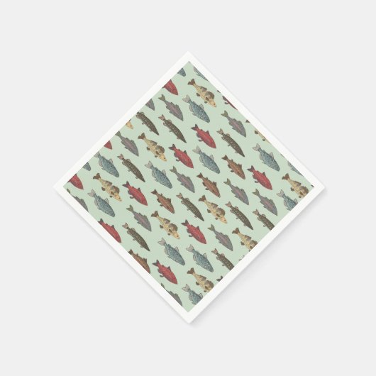 Serviette En Papier Poisson (Coin)