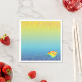 Serviette En Papier Poisson (En situation)