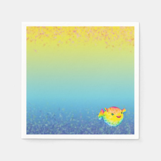 Serviette En Papier Poisson (Devant)