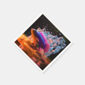 Serviette En Papier Poisson Artsy (Coin)