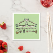 Serviette En Papier Poisson basse de bienvenue (En situation)