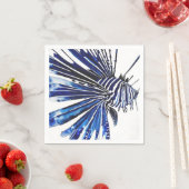 Serviette En Papier Poisson blanc (En situation)