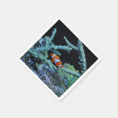 Serviette En Papier Poisson clown en corail (Coin)