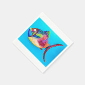 Serviette En Papier Poisson Cocktail Napkin (Coin)