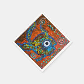 Serviette En Papier Poisson Cocktail Napkin (Coin)