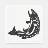 Serviette En Papier Poisson de truite (Devant)