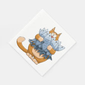 Serviette En Papier Poisson d'élevage de chats (Coin)