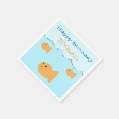 Serviette En Papier Poisson d'or fête d'anniversaire serviettes person (Coin)