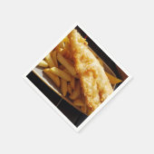 Serviette En Papier Poisson et Frites (Coin)