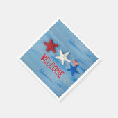 Serviette En Papier Poisson-étoile patriotique (Coin)