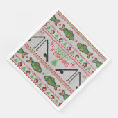 Serviette En Papier Poisson laide de Noël (Coin)