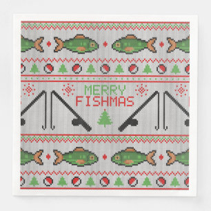 Serviette En Papier Poisson laide de Noël