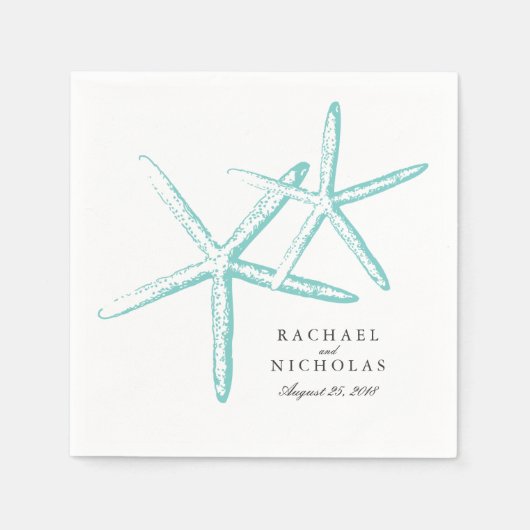 Serviette En Papier Poisson maigre | Mariage (Devant)