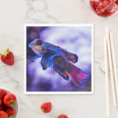 Serviette En Papier Poisson Mandarin Goby (En situation)