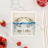 Serviette En Papier Poisson mariage dans l'eau (En situation)