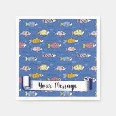 Serviette En Papier Poisson, poisson, poisson ! (Devant)