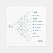 Serviette En Papier Poisson polonais Proverbe Napkin (Devant)